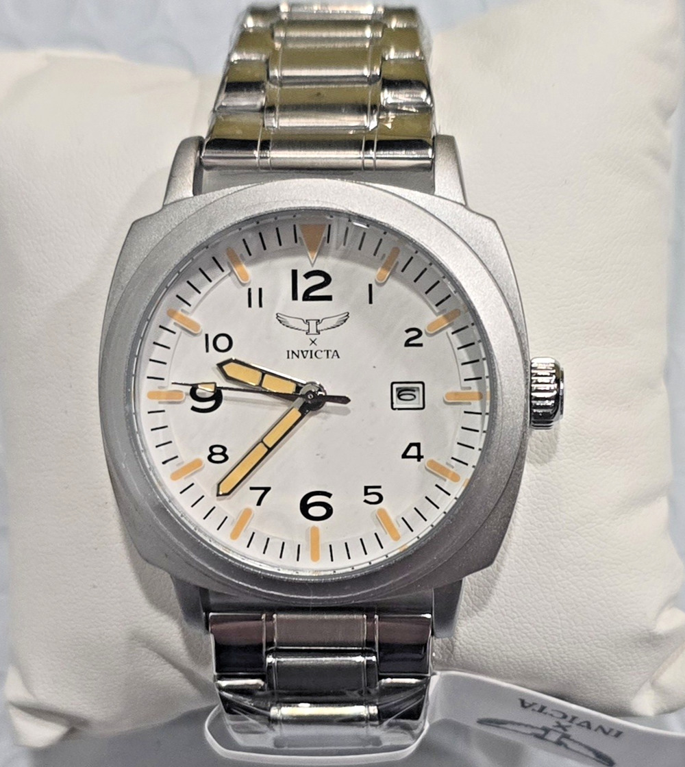 🔥69632🔥Invicta Specialty Men 44mm Metal Silver Silver dial